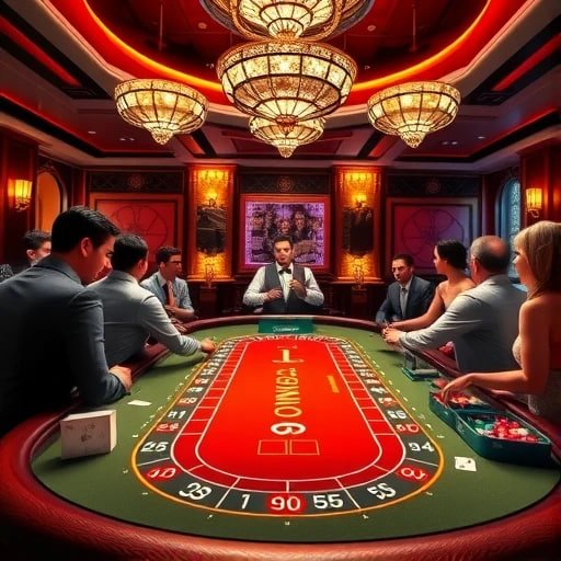 Live Three Card Poker dealer at jos777 login HD studio broadcasting gameplay